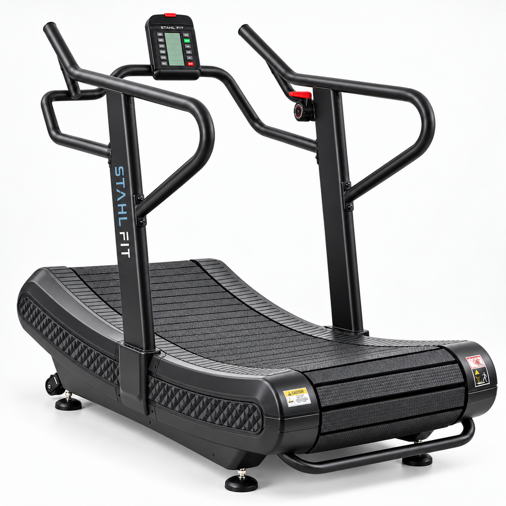 BENGAL Trotadora Curva Magnética Profesional STAHL FIT — vista tres cuartos