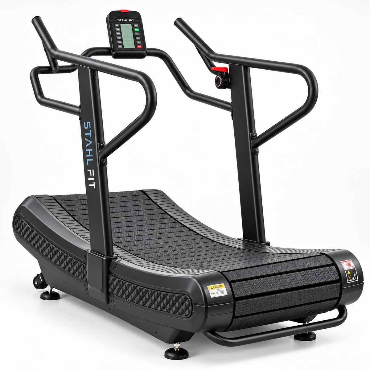 BENGAL Trotadora Curva Magnética Profesional STAHL FIT — vista tres cuartos