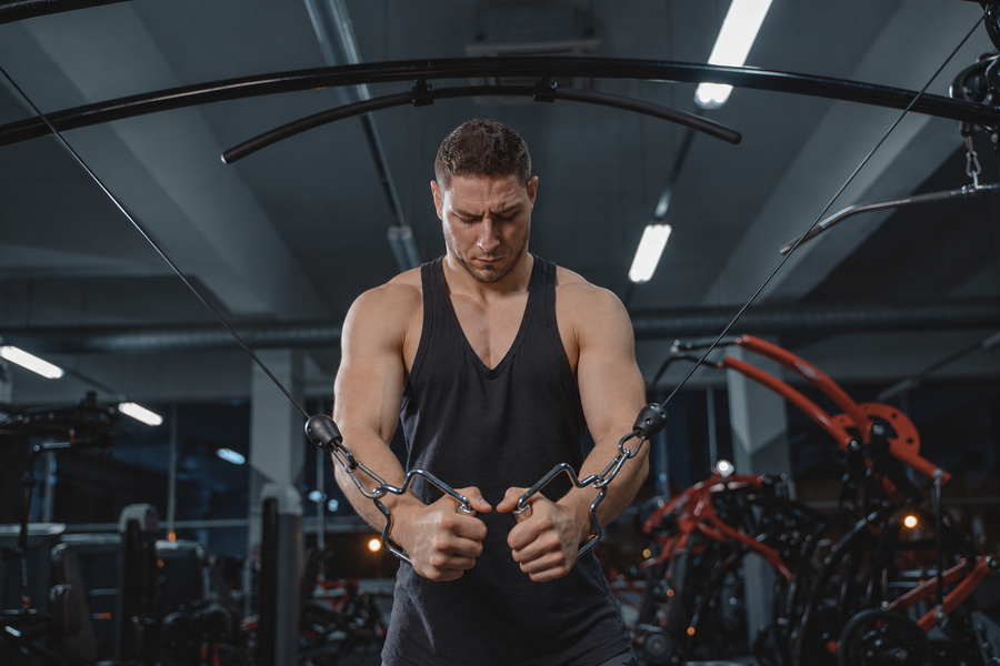Entrenamiento en máquina de poleas
